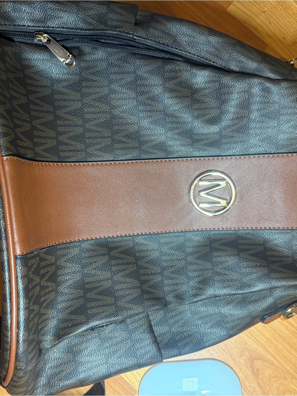 Source Unknown Black and Brown Women's Backpack